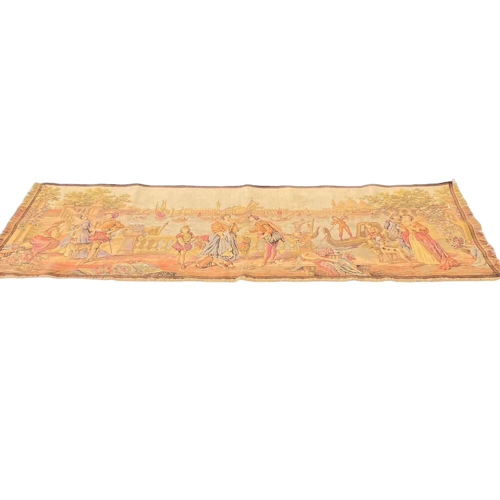 Vintage Mid 20th‎ Century Belgian Tapestry 57x20